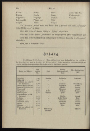 Post- und Telegraphen-Verordnungsblatt für das Verwaltungsgebiet des K.-K. Handelsministeriums 18981116 Seite: 2