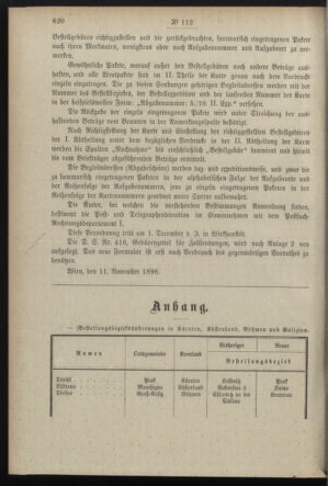 Post- und Telegraphen-Verordnungsblatt für das Verwaltungsgebiet des K.-K. Handelsministeriums 18981118 Seite: 2