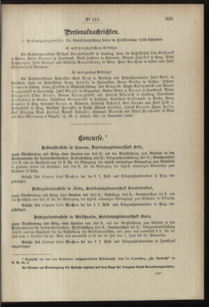 Post- und Telegraphen-Verordnungsblatt für das Verwaltungsgebiet des K.-K. Handelsministeriums 18981122 Seite: 3