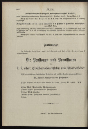 Post- und Telegraphen-Verordnungsblatt für das Verwaltungsgebiet des K.-K. Handelsministeriums 18981209 Seite: 4