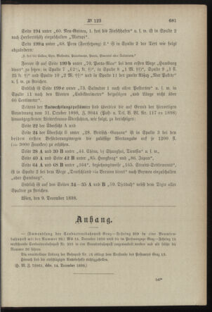 Post- und Telegraphen-Verordnungsblatt für das Verwaltungsgebiet des K.-K. Handelsministeriums 18981221 Seite: 3