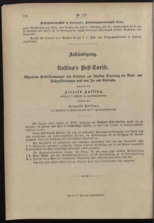 Post- und Telegraphen-Verordnungsblatt für das Verwaltungsgebiet des K.-K. Handelsministeriums 18981229 Seite: 16