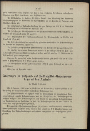 Post- und Telegraphen-Verordnungsblatt für das Verwaltungsgebiet des K.-K. Handelsministeriums 18981229 Seite: 3