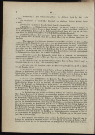 Post- und Telegraphen-Verordnungsblatt für das Verwaltungsgebiet des K.-K. Handelsministeriums 18990107 Seite: 2