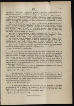 Post- und Telegraphen-Verordnungsblatt für das Verwaltungsgebiet des K.-K. Handelsministeriums 18990123 Seite: 7