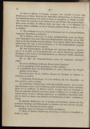 Post- und Telegraphen-Verordnungsblatt für das Verwaltungsgebiet des K.-K. Handelsministeriums 18990125 Seite: 2