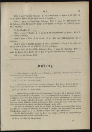 Post- und Telegraphen-Verordnungsblatt für das Verwaltungsgebiet des K.-K. Handelsministeriums 18990127 Seite: 3