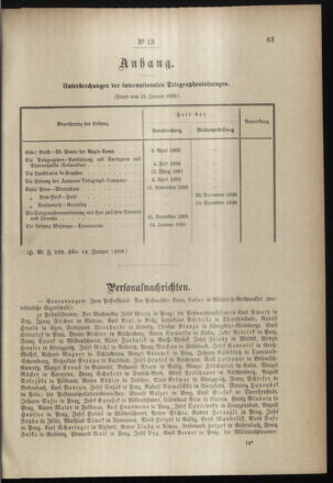 Post- und Telegraphen-Verordnungsblatt für das Verwaltungsgebiet des K.-K. Handelsministeriums 18990202 Seite: 3