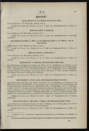 Post- und Telegraphen-Verordnungsblatt für das Verwaltungsgebiet des K.-K. Handelsministeriums 18990223 Seite: 3