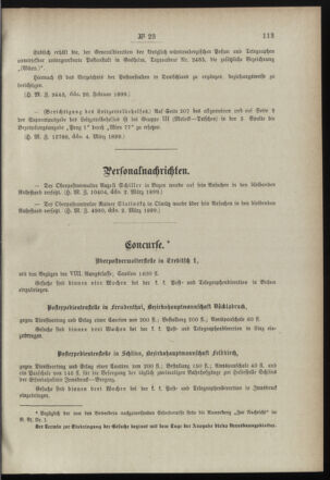 Post- und Telegraphen-Verordnungsblatt für das Verwaltungsgebiet des K.-K. Handelsministeriums 18990308 Seite: 7