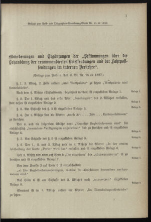 Post- und Telegraphen-Verordnungsblatt für das Verwaltungsgebiet des K.-K. Handelsministeriums 18990311 Seite: 5