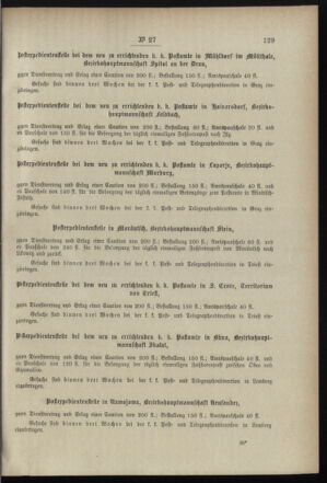 Post- und Telegraphen-Verordnungsblatt für das Verwaltungsgebiet des K.-K. Handelsministeriums 18990315 Seite: 3