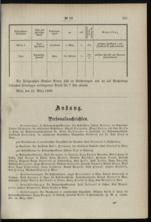 Post- und Telegraphen-Verordnungsblatt für das Verwaltungsgebiet des K.-K. Handelsministeriums 18990407 Seite: 3