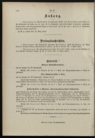 Post- und Telegraphen-Verordnungsblatt für das Verwaltungsgebiet des K.-K. Handelsministeriums 18990417 Seite: 2