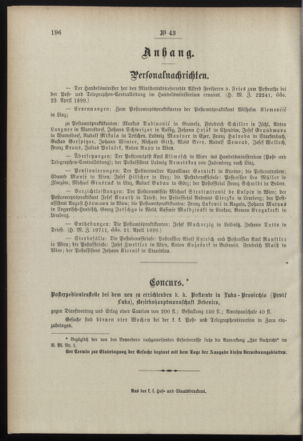 Post- und Telegraphen-Verordnungsblatt für das Verwaltungsgebiet des K.-K. Handelsministeriums 18990503 Seite: 4