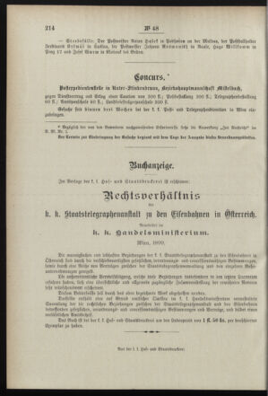 Post- und Telegraphen-Verordnungsblatt für das Verwaltungsgebiet des K.-K. Handelsministeriums 18990517 Seite: 4