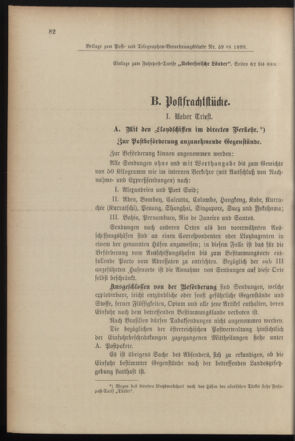 Post- und Telegraphen-Verordnungsblatt für das Verwaltungsgebiet des K.-K. Handelsministeriums 18990619 Seite: 4