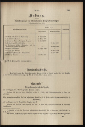 Post- und Telegraphen-Verordnungsblatt für das Verwaltungsgebiet des K.-K. Handelsministeriums 18990624 Seite: 3