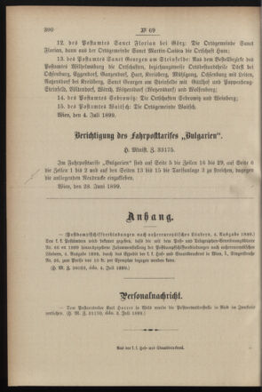 Post- und Telegraphen-Verordnungsblatt für das Verwaltungsgebiet des K.-K. Handelsministeriums 18990711 Seite: 4