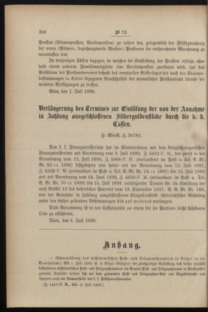 Post- und Telegraphen-Verordnungsblatt für das Verwaltungsgebiet des K.-K. Handelsministeriums 18990714 Seite: 2