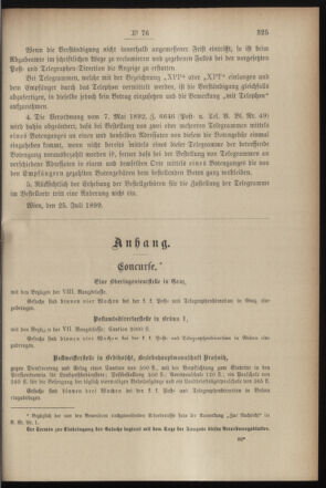 Post- und Telegraphen-Verordnungsblatt für das Verwaltungsgebiet des K.-K. Handelsministeriums 18990727 Seite: 3