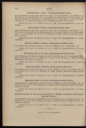 Post- und Telegraphen-Verordnungsblatt für das Verwaltungsgebiet des K.-K. Handelsministeriums 18990727 Seite: 4