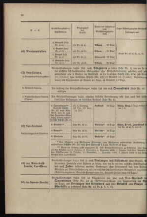 Post- und Telegraphen-Verordnungsblatt für das Verwaltungsgebiet des K.-K. Handelsministeriums 18990731 Seite: 30