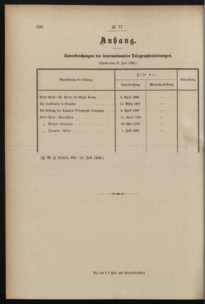 Post- und Telegraphen-Verordnungsblatt für das Verwaltungsgebiet des K.-K. Handelsministeriums 18990731 Seite: 4