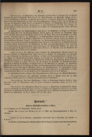 Post- und Telegraphen-Verordnungsblatt für das Verwaltungsgebiet des K.-K. Handelsministeriums 18990805 Seite: 3