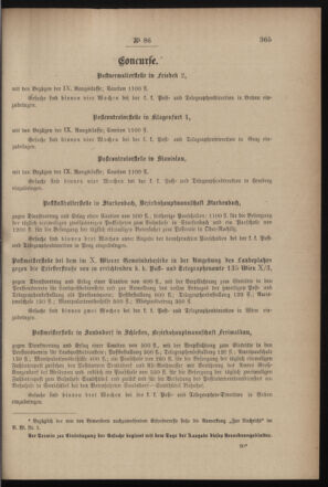 Post- und Telegraphen-Verordnungsblatt für das Verwaltungsgebiet des K.-K. Handelsministeriums 18990830 Seite: 3