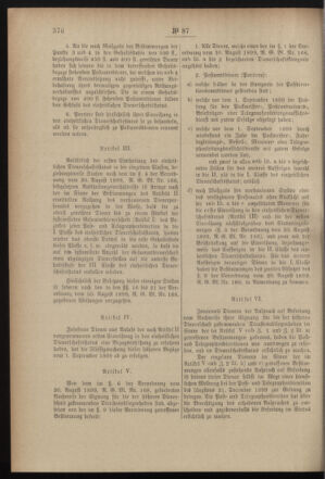 Post- und Telegraphen-Verordnungsblatt für das Verwaltungsgebiet des K.-K. Handelsministeriums 18990831 Seite: 10