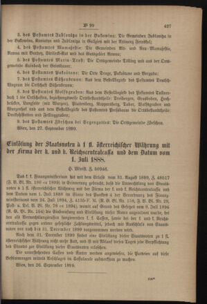 Post- und Telegraphen-Verordnungsblatt für das Verwaltungsgebiet des K.-K. Handelsministeriums 18991004 Seite: 7