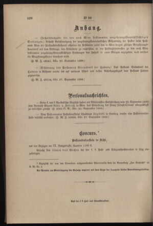 Post- und Telegraphen-Verordnungsblatt für das Verwaltungsgebiet des K.-K. Handelsministeriums 18991004 Seite: 8