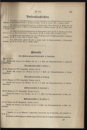 Post- und Telegraphen-Verordnungsblatt für das Verwaltungsgebiet des K.-K. Handelsministeriums 18991014 Seite: 3