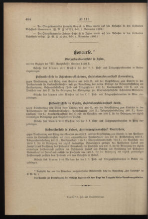 Post- und Telegraphen-Verordnungsblatt für das Verwaltungsgebiet des K.-K. Handelsministeriums 18991121 Seite: 4