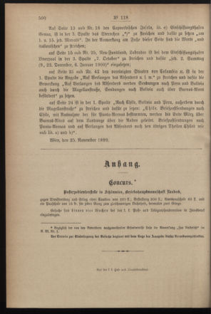 Post- und Telegraphen-Verordnungsblatt für das Verwaltungsgebiet des K.-K. Handelsministeriums 18991129 Seite: 2