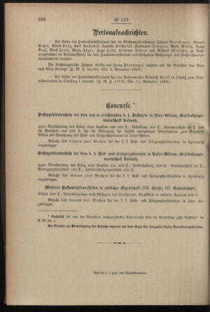 Post- und Telegraphen-Verordnungsblatt für das Verwaltungsgebiet des K.-K. Handelsministeriums 18991129 Seite: 30