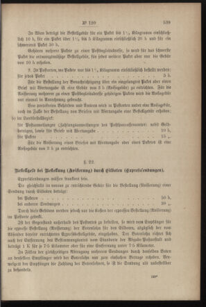 Post- und Telegraphen-Verordnungsblatt für das Verwaltungsgebiet des K.-K. Handelsministeriums 18991201 Seite: 11