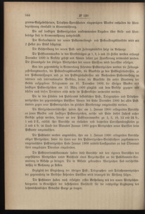 Post- und Telegraphen-Verordnungsblatt für das Verwaltungsgebiet des K.-K. Handelsministeriums 18991201 Seite: 16