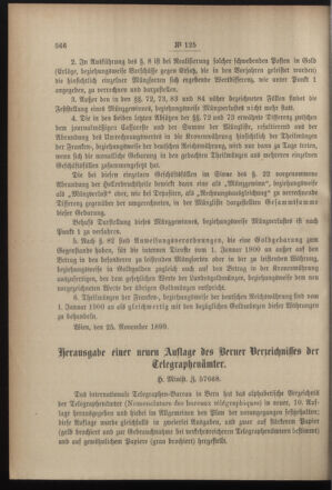 Post- und Telegraphen-Verordnungsblatt für das Verwaltungsgebiet des K.-K. Handelsministeriums 18991205 Seite: 2