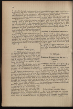 Post- und Telegraphen-Verordnungsblatt für das Verwaltungsgebiet des K.-K. Handelsministeriums 18991205 Seite: 24