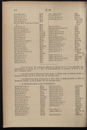 Post- und Telegraphen-Verordnungsblatt für das Verwaltungsgebiet des K.-K. Handelsministeriums 18991208 Seite: 4