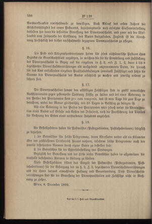 Post- und Telegraphen-Verordnungsblatt für das Verwaltungsgebiet des K.-K. Handelsministeriums 18991213 Seite: 8