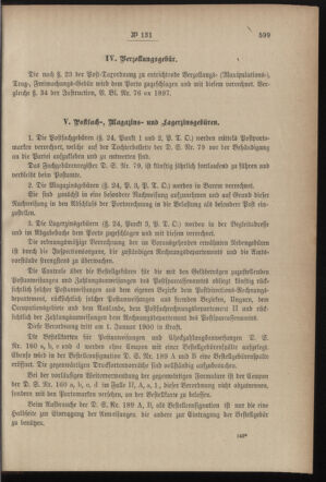 Post- und Telegraphen-Verordnungsblatt für das Verwaltungsgebiet des K.-K. Handelsministeriums 18991218 Seite: 3