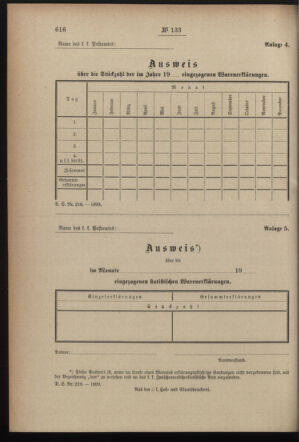 Post- und Telegraphen-Verordnungsblatt für das Verwaltungsgebiet des K.-K. Handelsministeriums 18991220 Seite: 16