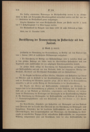 Post- und Telegraphen-Verordnungsblatt für das Verwaltungsgebiet des K.-K. Handelsministeriums 18991222 Seite: 2