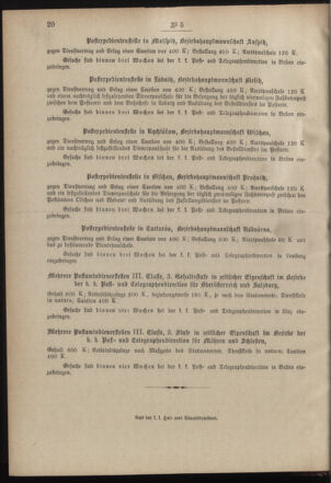 Post- und Telegraphen-Verordnungsblatt für das Verwaltungsgebiet des K.-K. Handelsministeriums 19000115 Seite: 4