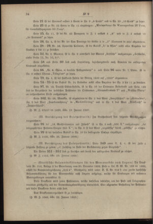 Post- und Telegraphen-Verordnungsblatt für das Verwaltungsgebiet des K.-K. Handelsministeriums 19000130 Seite: 2