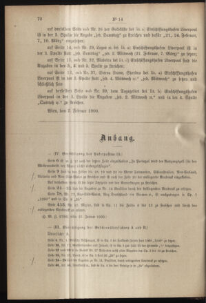 Post- und Telegraphen-Verordnungsblatt für das Verwaltungsgebiet des K.-K. Handelsministeriums 19000210 Seite: 2