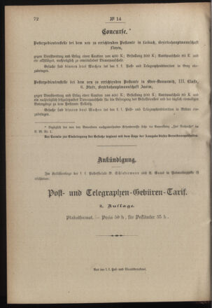 Post- und Telegraphen-Verordnungsblatt für das Verwaltungsgebiet des K.-K. Handelsministeriums 19000210 Seite: 4